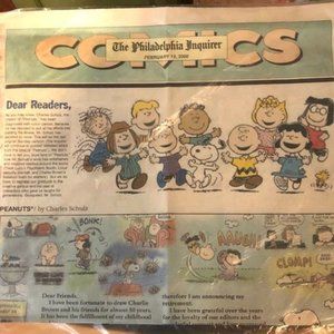 Charlie Brown Last Published Comic Strip